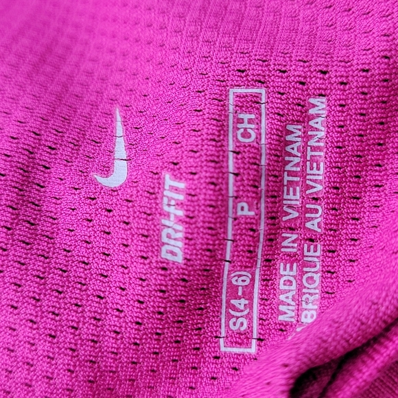 NIKE Pink Long Sleeve Mesh Back Tee Size Small - Picture 6 of 8